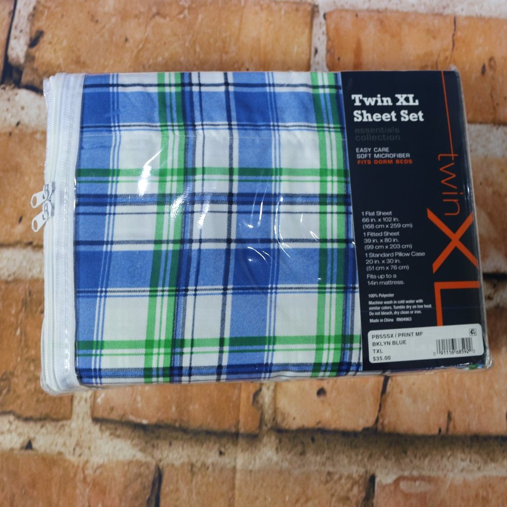 Essentials Collection Twin XL Striped Sheet Sets